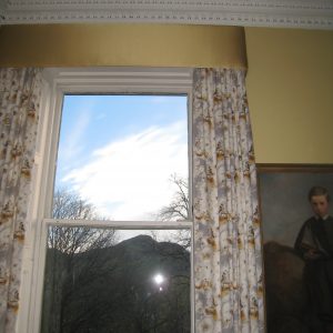 Curtains with pelmet and curtain rails, Regent terrace, Edinburgh